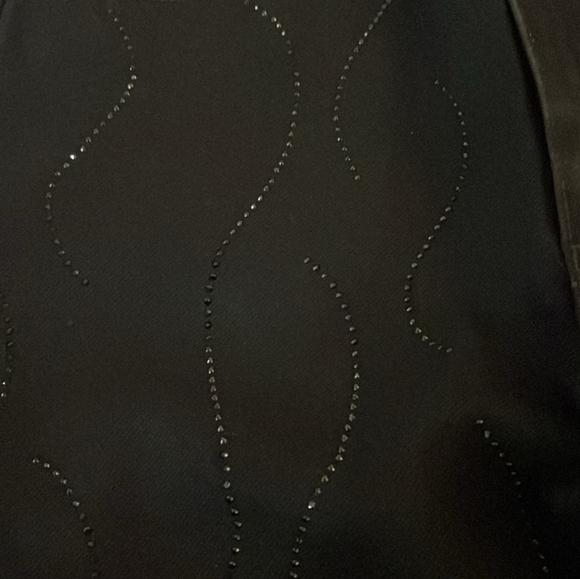 NWT Zara Rhinestone Black Jean Pants Embroidered- size 4 - Picture 8 of 13